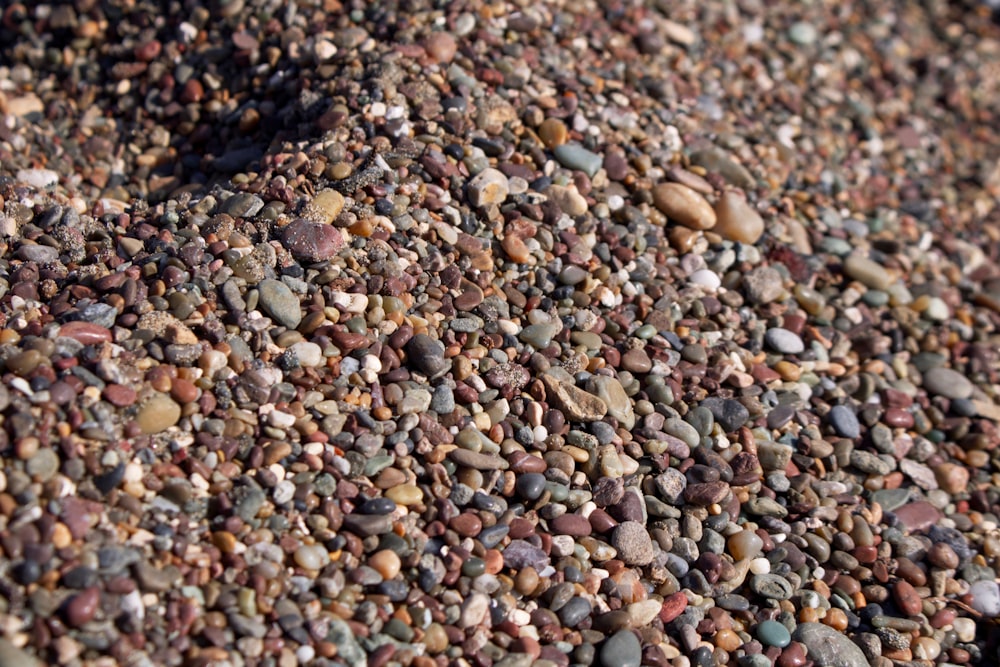 pile of brown stones