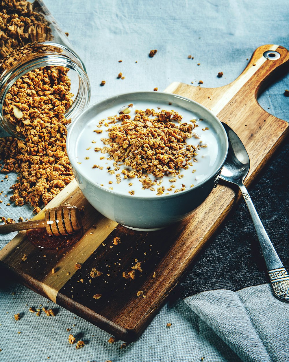 oatmeal smoothie platter