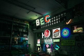 LED sign lot