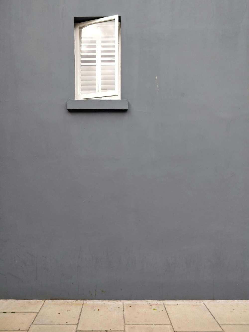 black painted wall