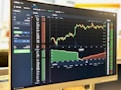 A digital screen displaying rising crypto graphs and statistics, showcasing the potential for profit and growth.