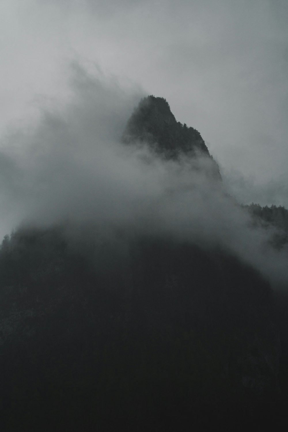 silhouette of mountains