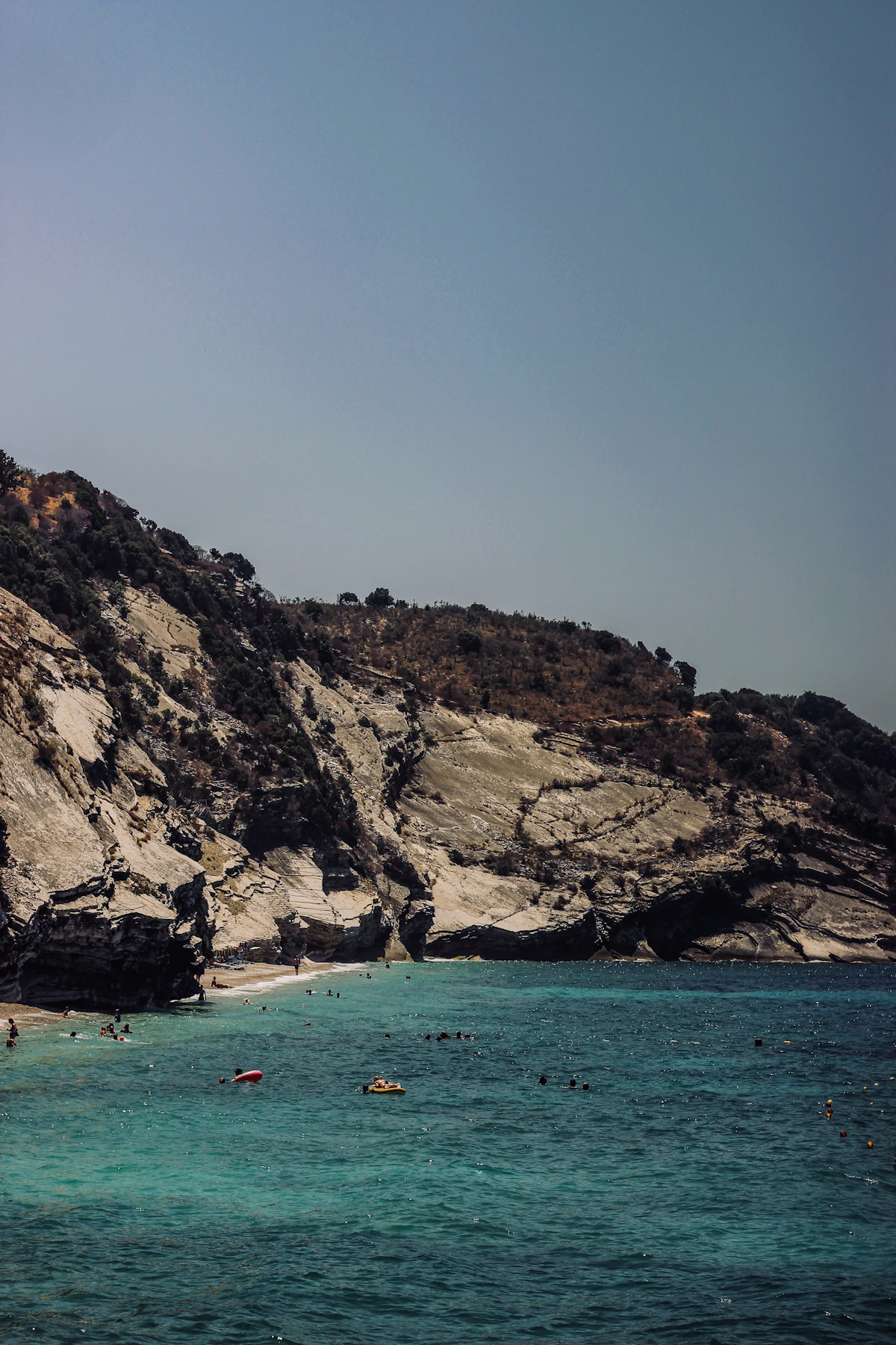 Mirror Beach coastline in Saranda, Albania