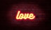 red Love LED signage