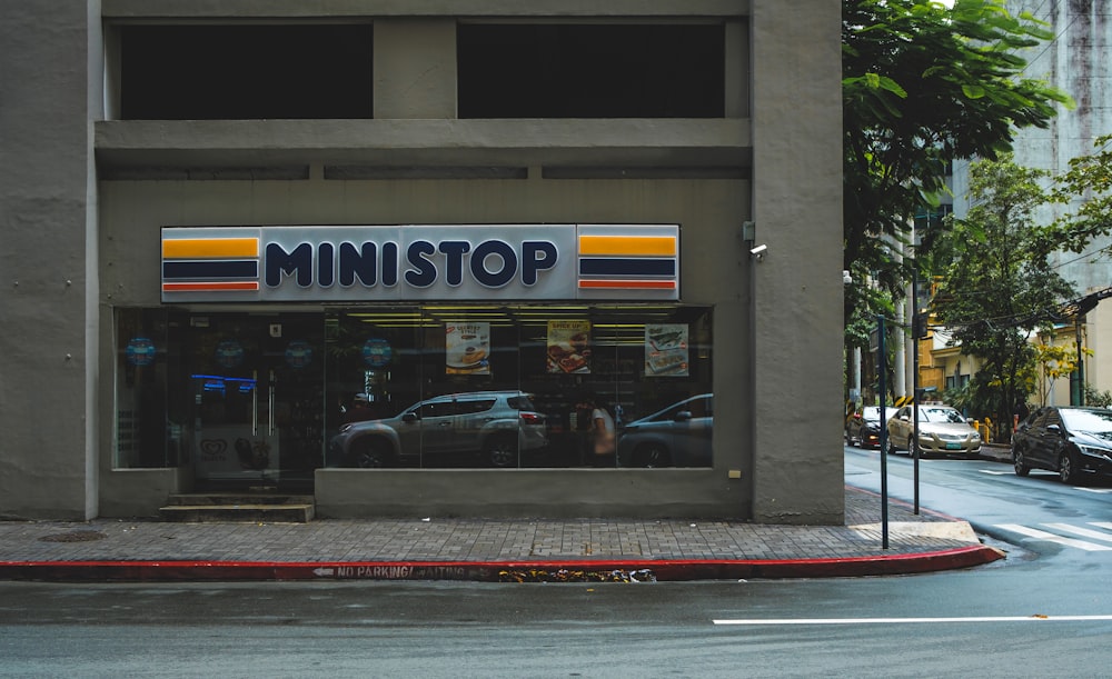 landscape photography of Mini Stop storefront