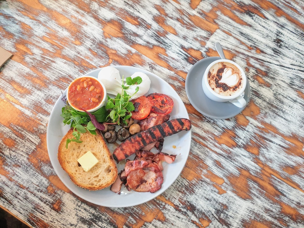 cooked food on plate