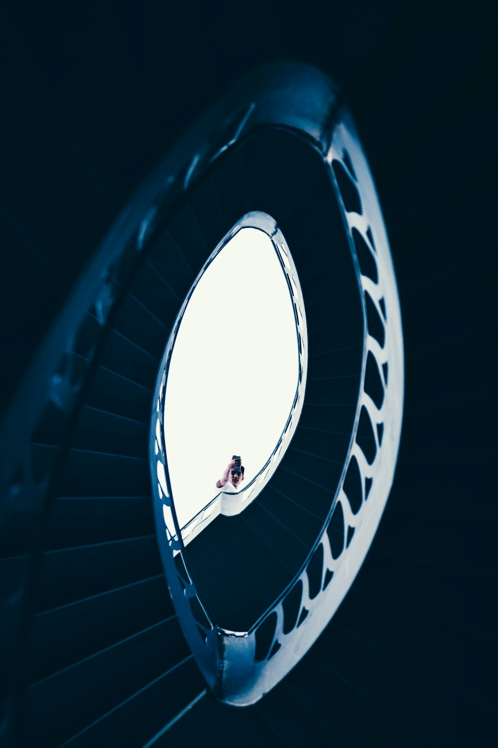 woman wearing white dress in stair