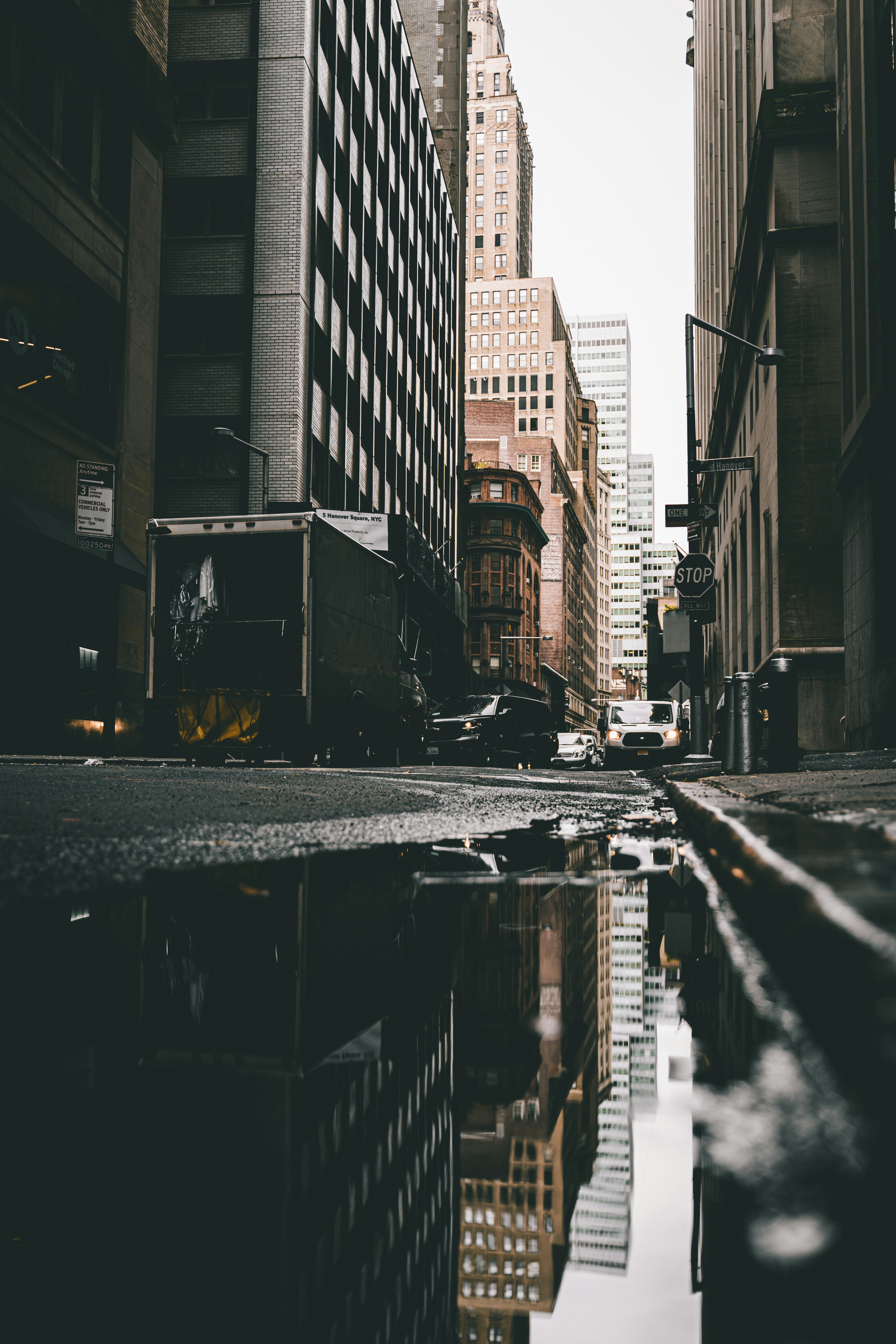 Reflections in the Financial District.