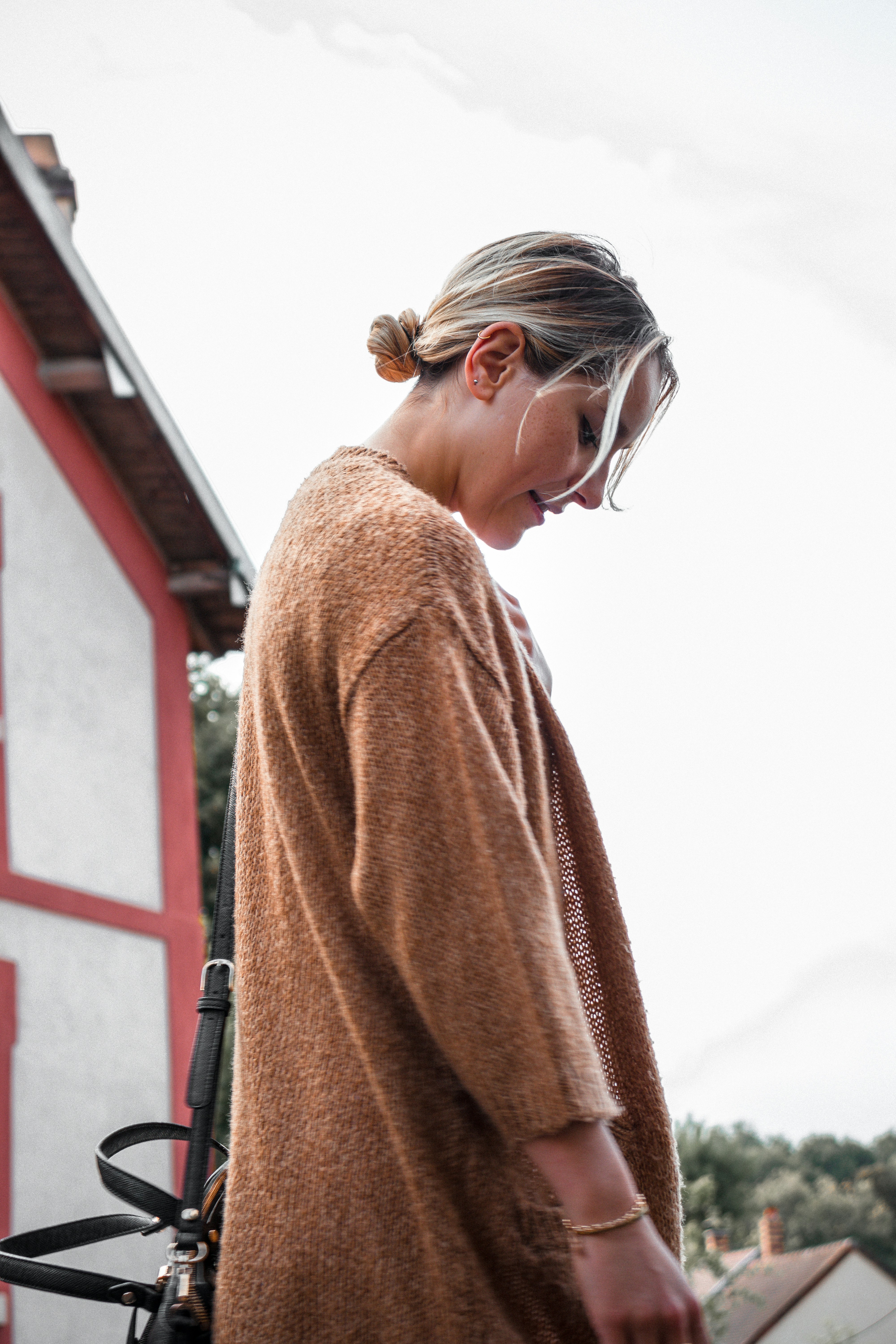 Oversized Strickjacke