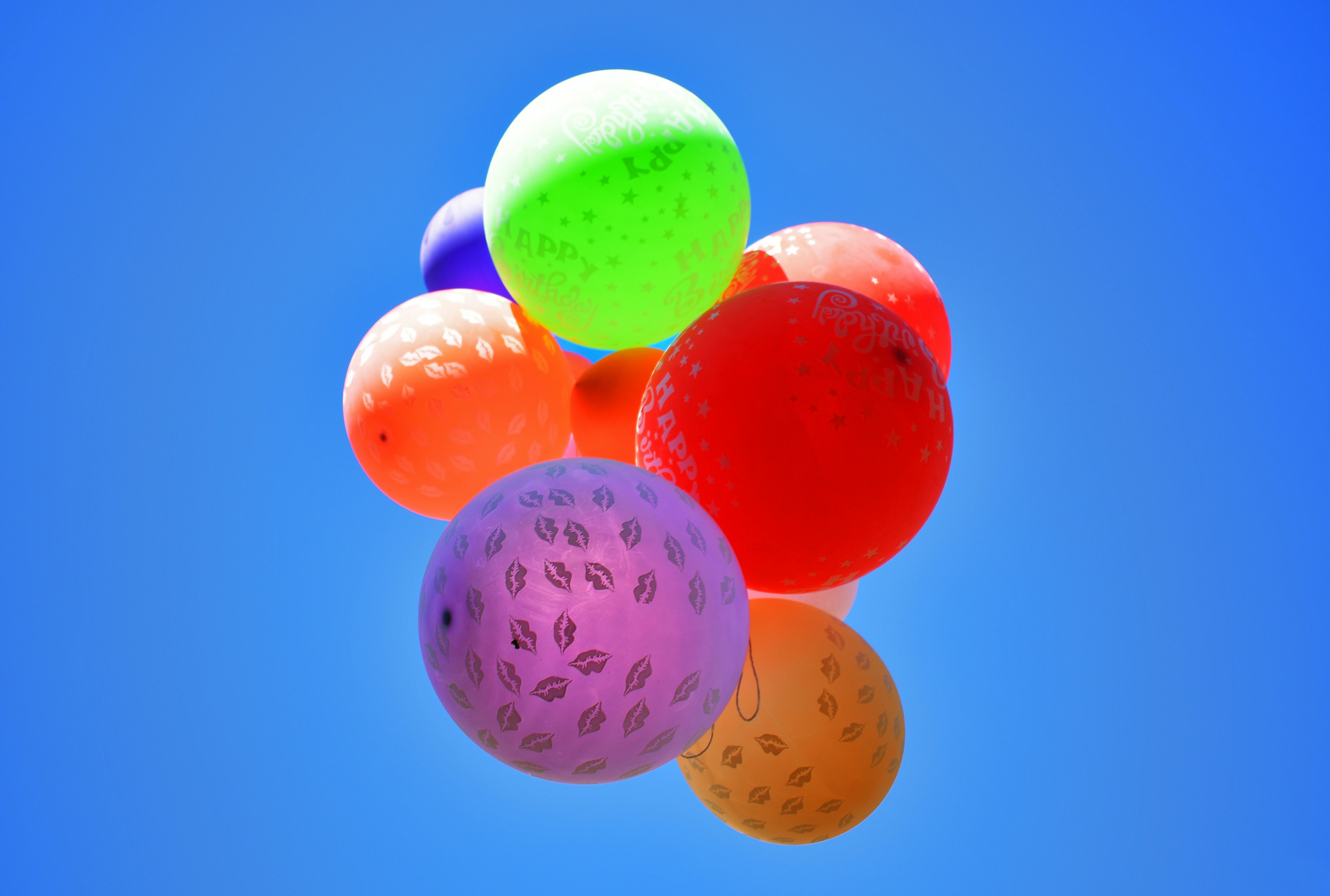 Colorful balloons in the sky