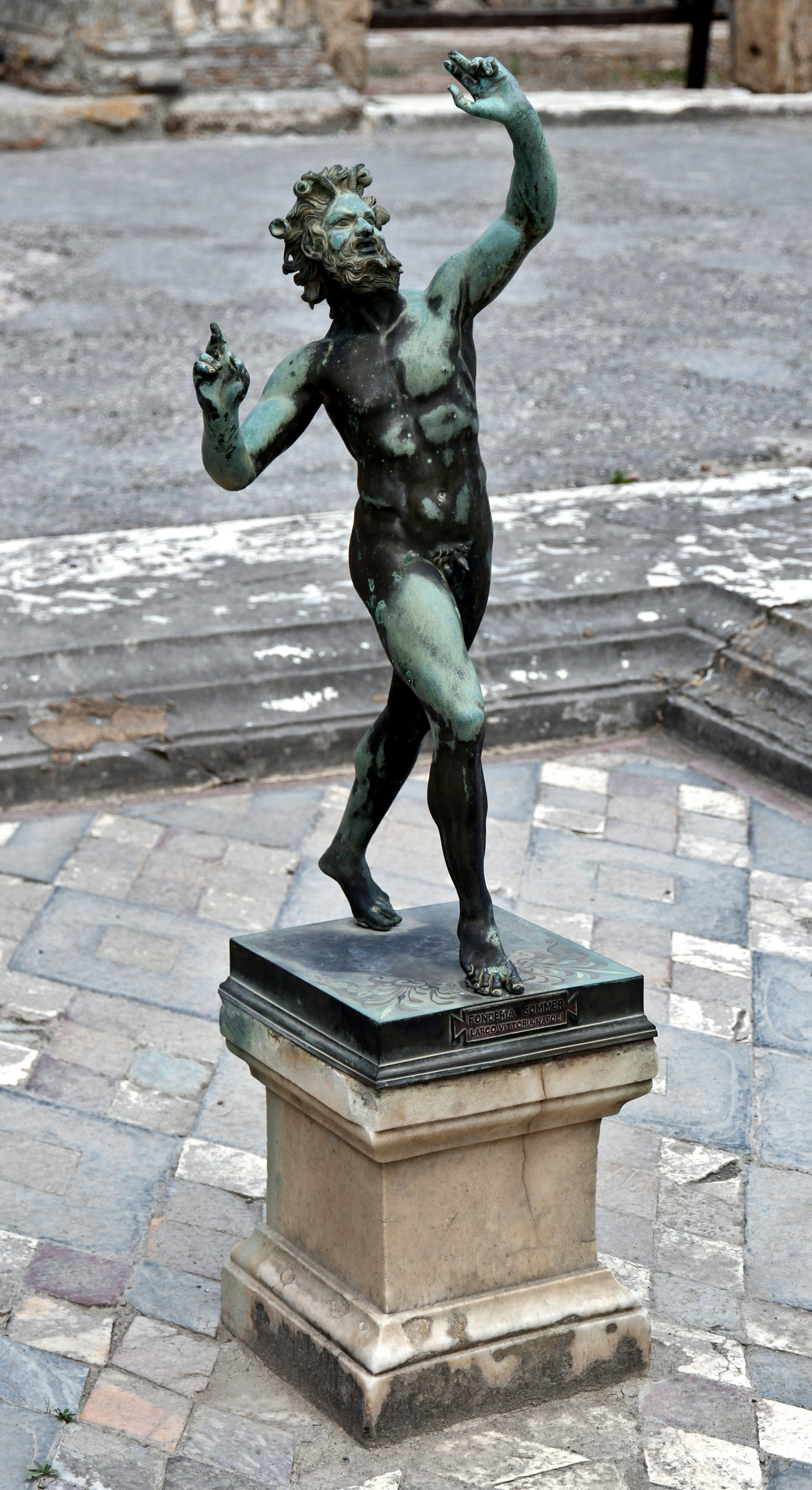 Statue in Pompei, Naples, Italy, June 2016