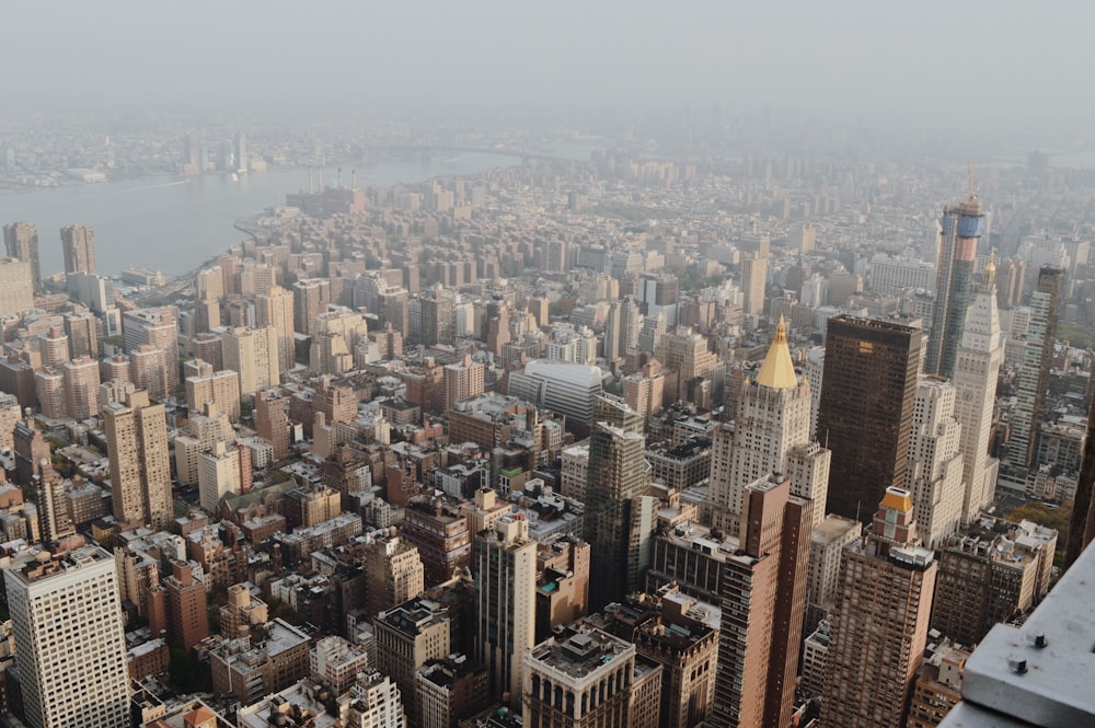 aerial photography of buildings