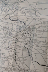 A map highlighting regional and long-haul routes covered by Novoross Corp trucks.