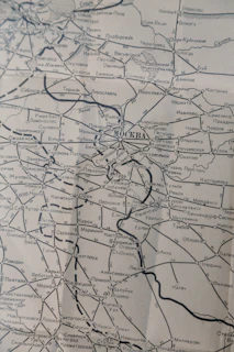 A large map showing major transport routes connecting various cities across the country.