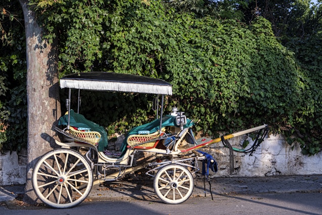 A clean, dark blue licensed hackney carriage parked outside a cozy Epping Forest home at dawn.