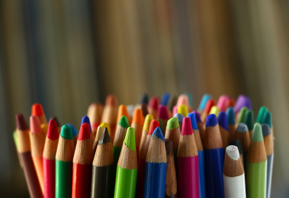 lote de lápices de colores