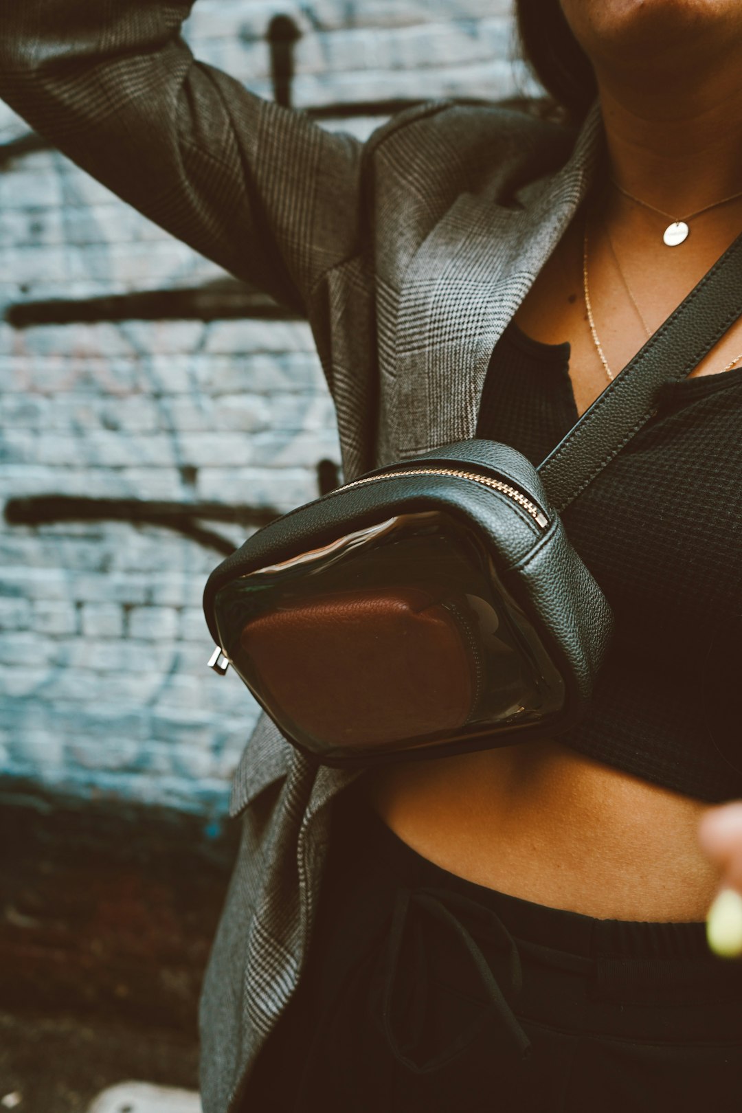 woman with crossbody bag