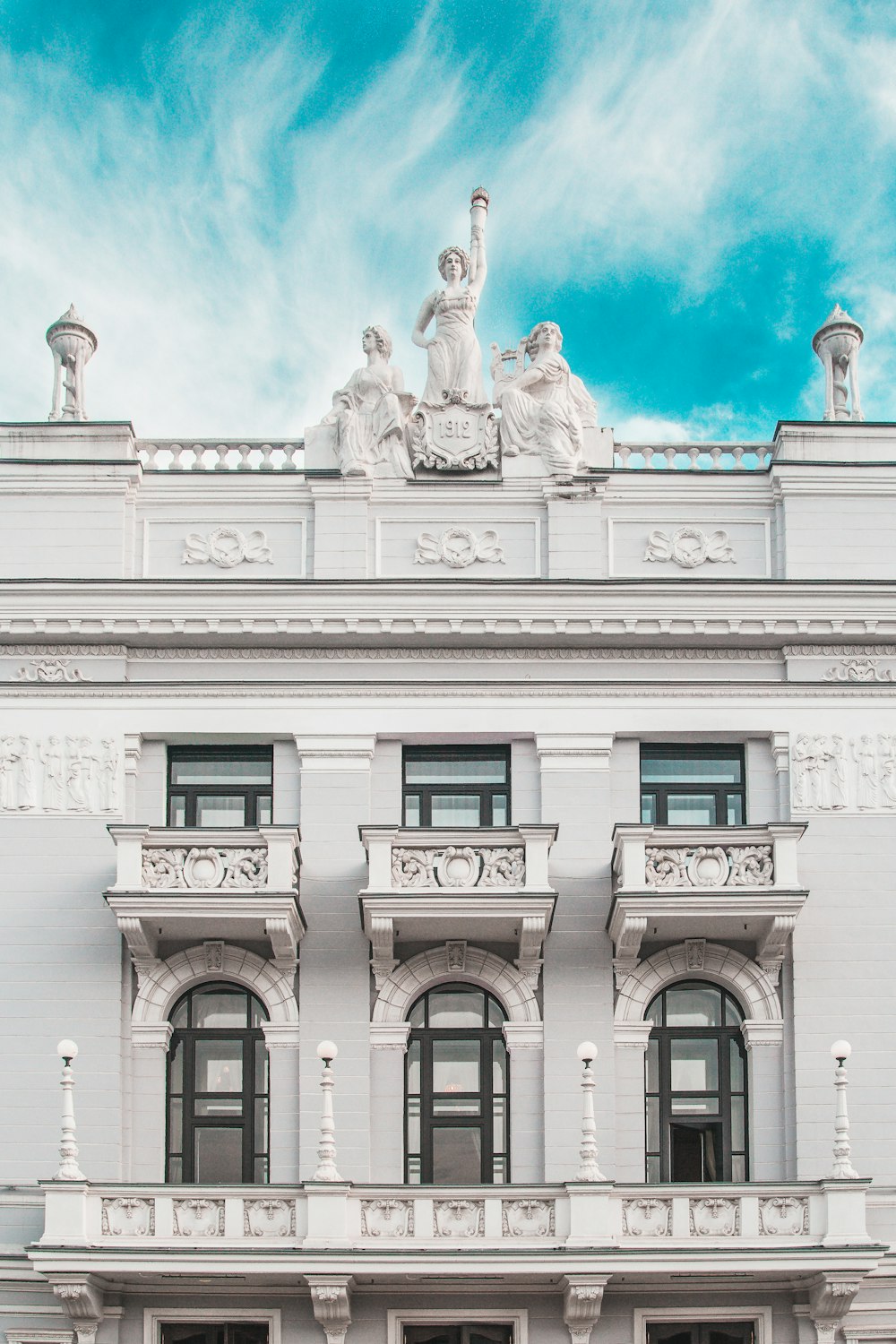 white concrete building