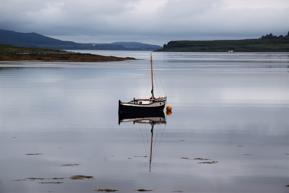 black boat