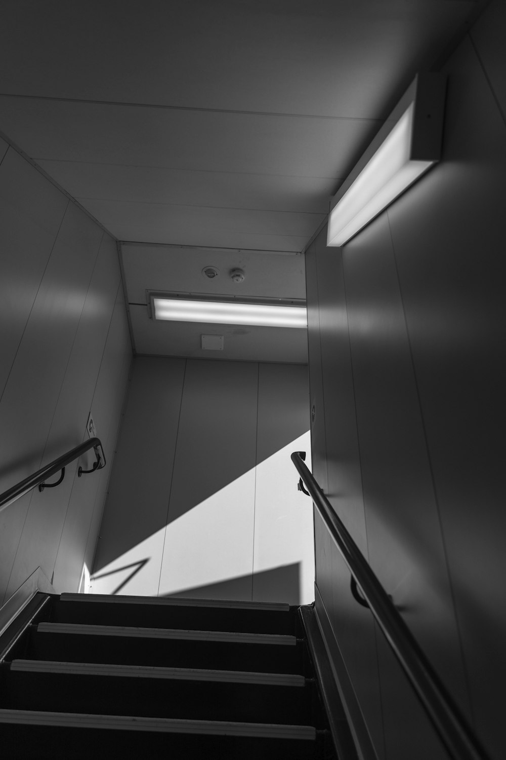 light passing on stairs
