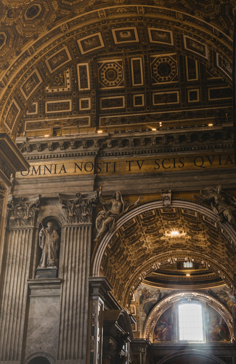 brown concrete cathedral interior