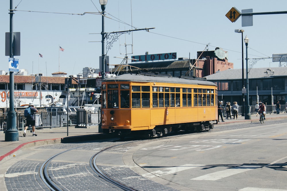 orange tram train