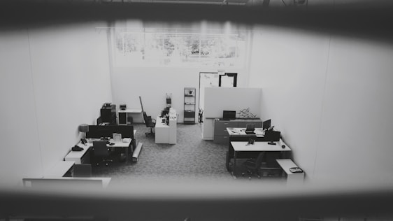 An office environment showcasing administrative support services.