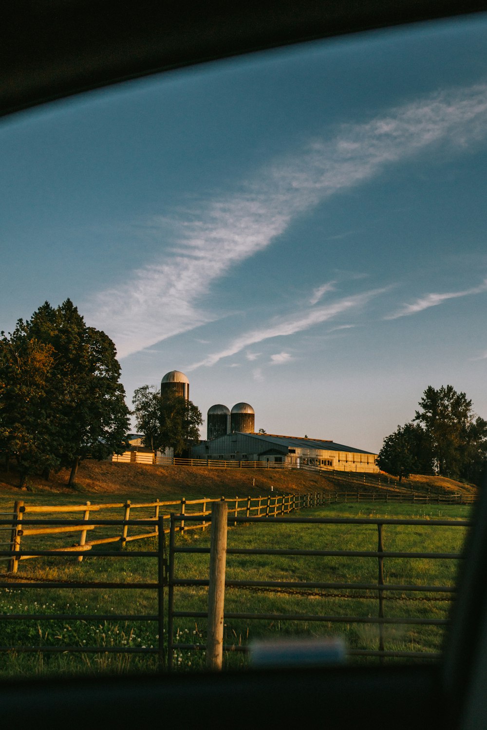 gray metal water towers