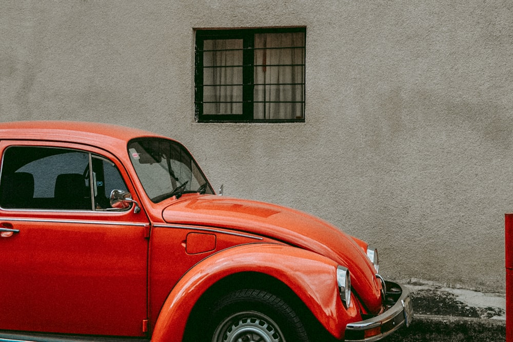 red Volkswagen Beetle