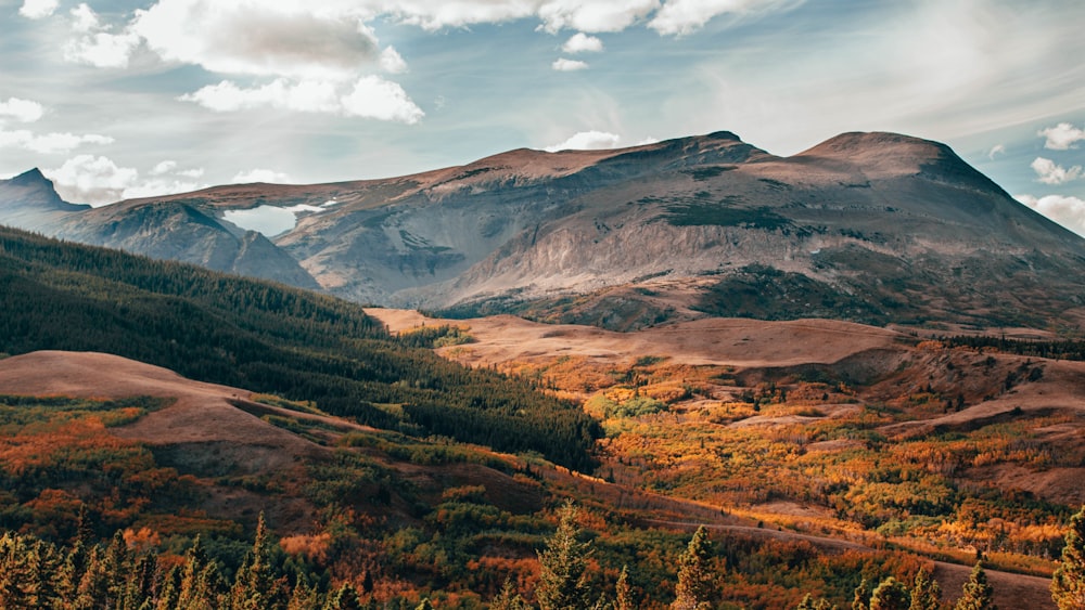 black and green mountains at daytime