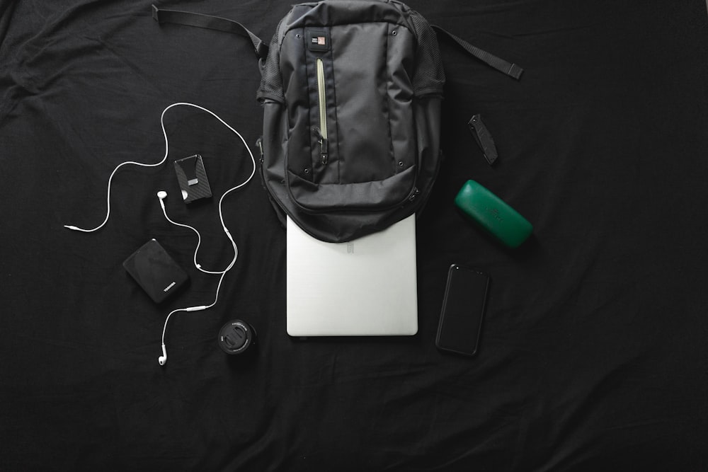 black canvas back pack