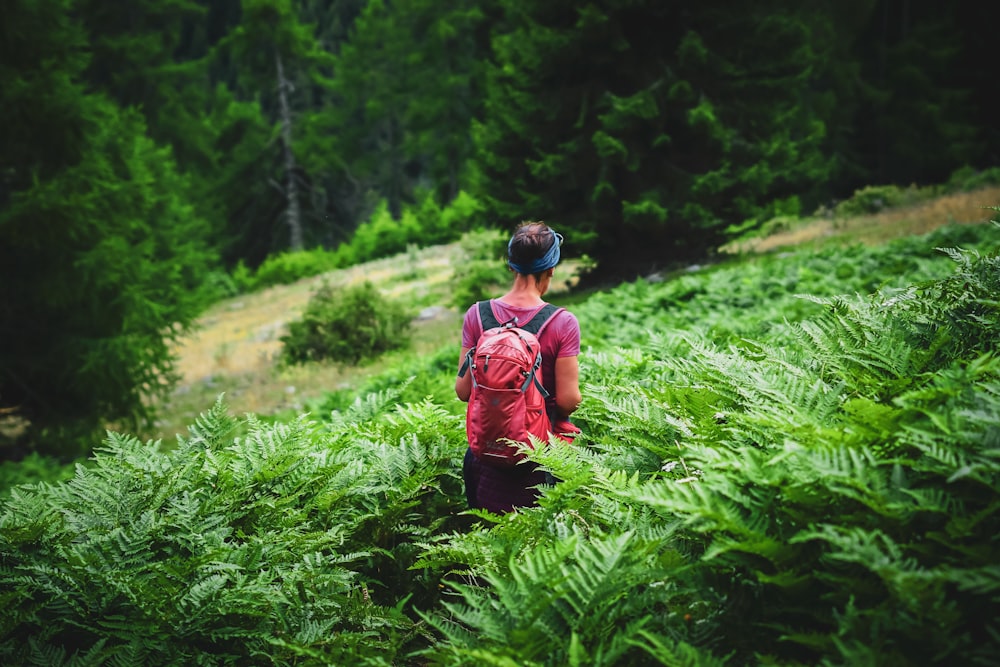 woman walking outdoors