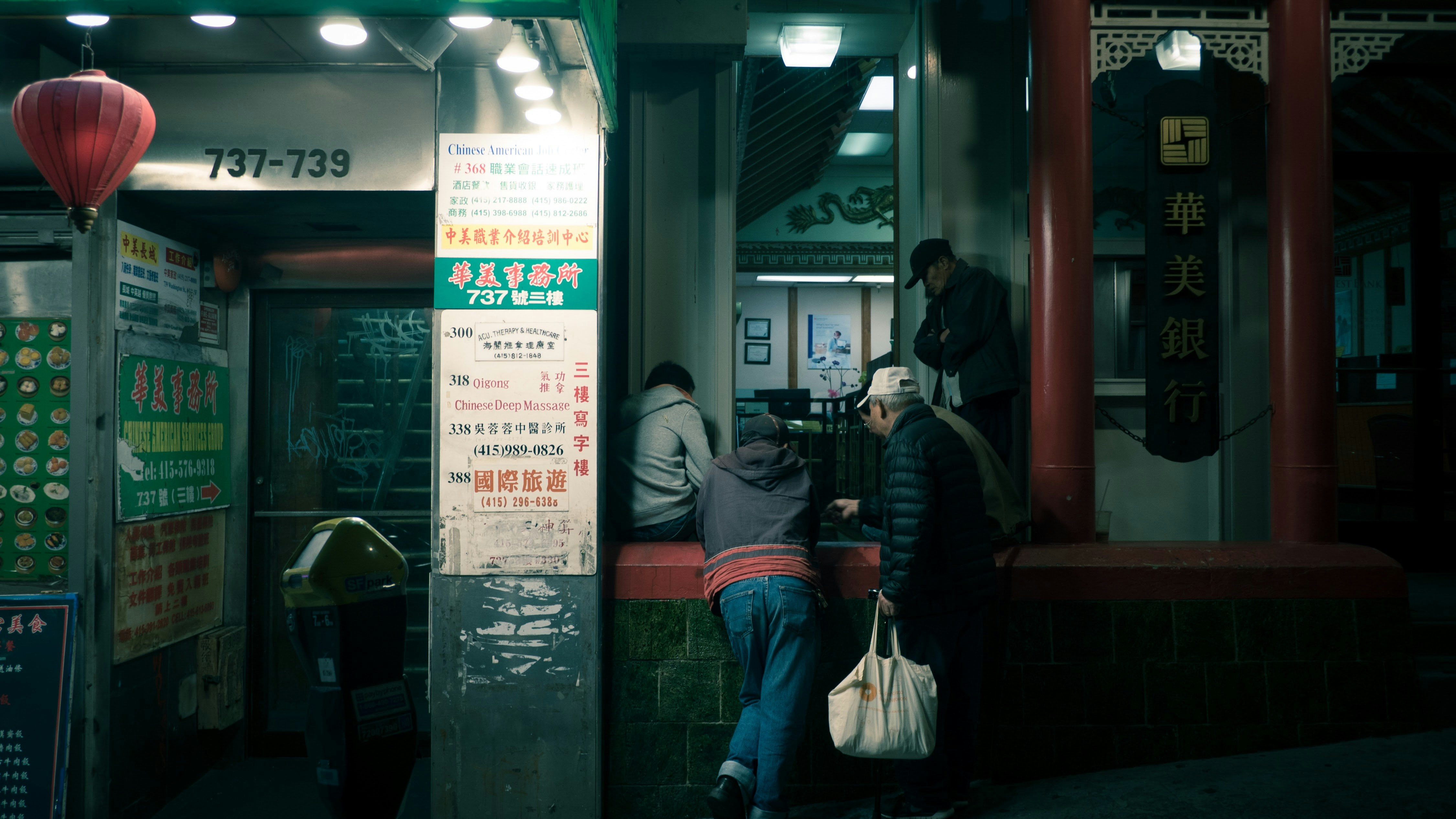 woman wears grey jacket