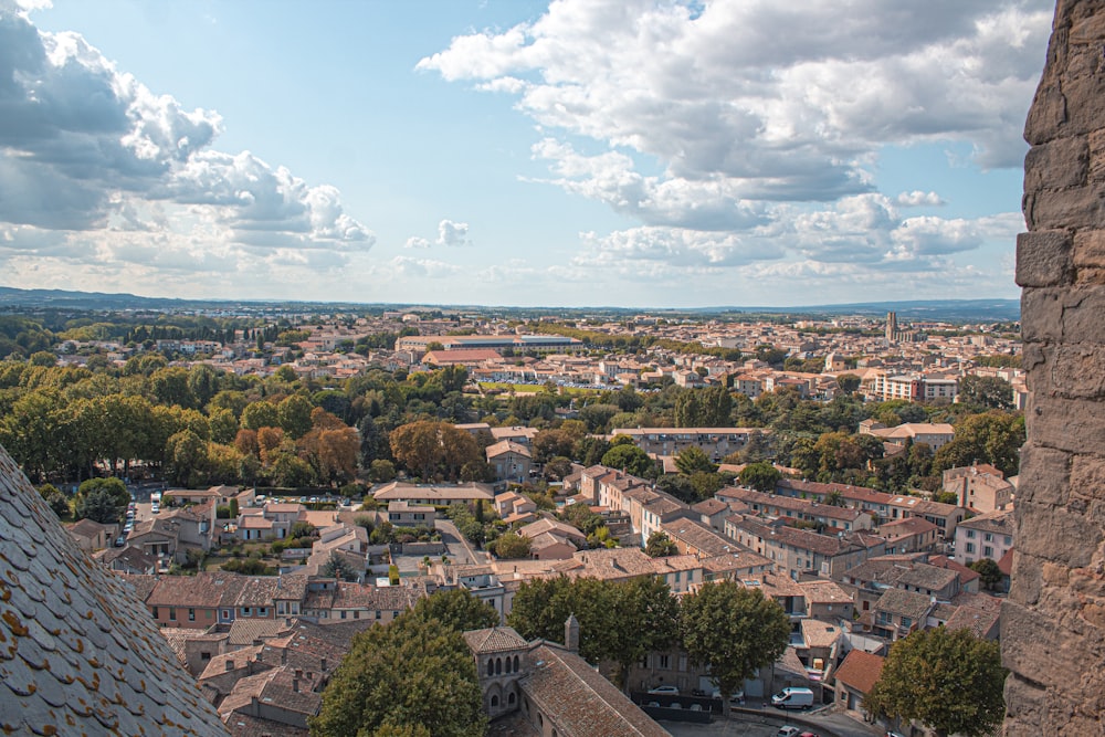 aerial photo of houses