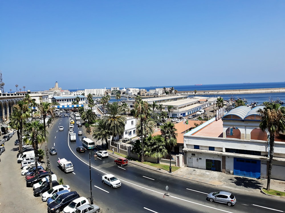 vehicles on road