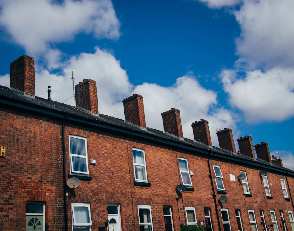 Stone terraced street typical of Bradford neighbourhoods
