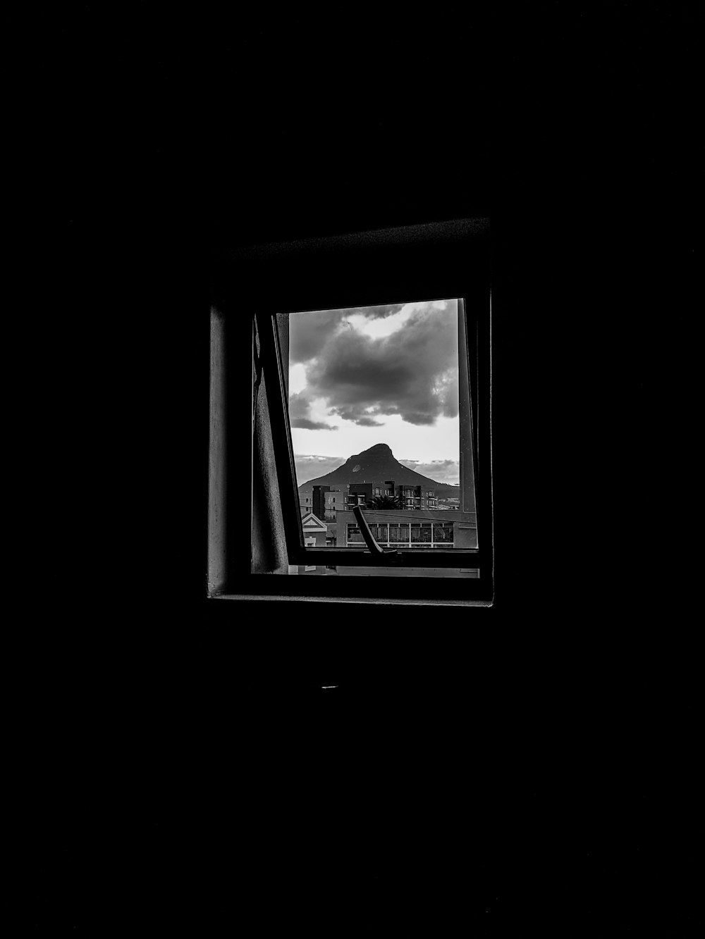 open window with view of clouds