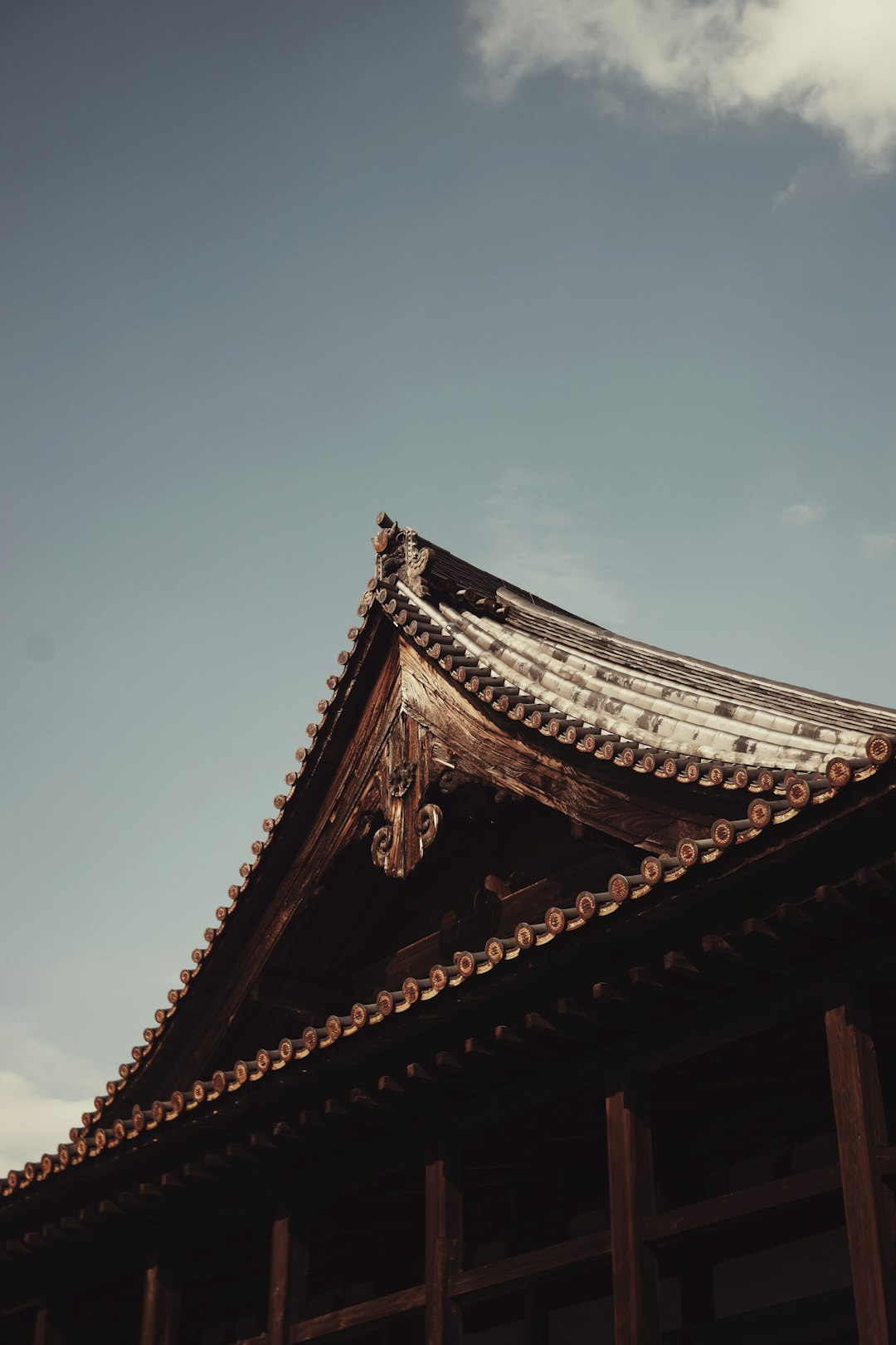 brown wooden roof