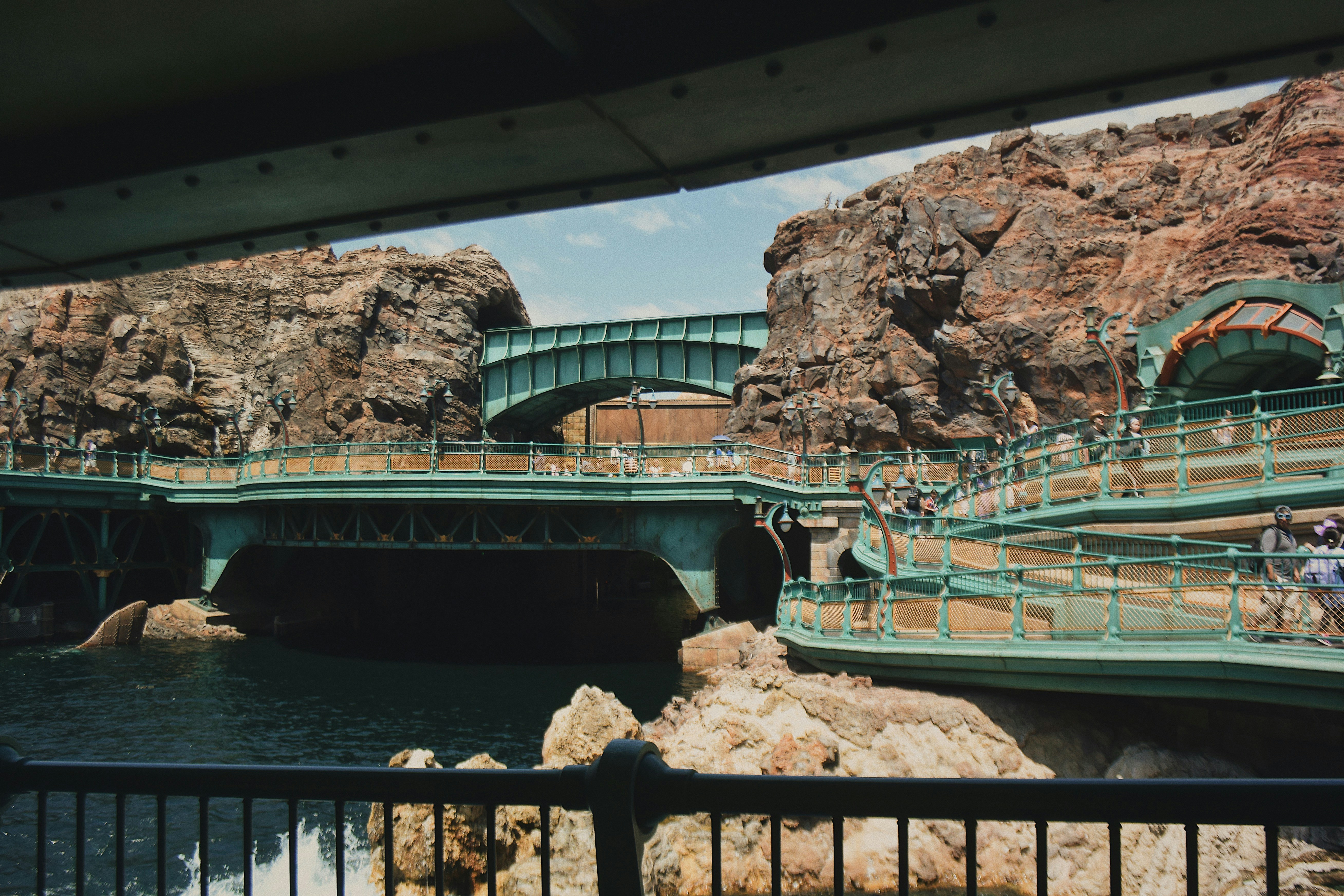 black metal gate, Tokyo Disneysea