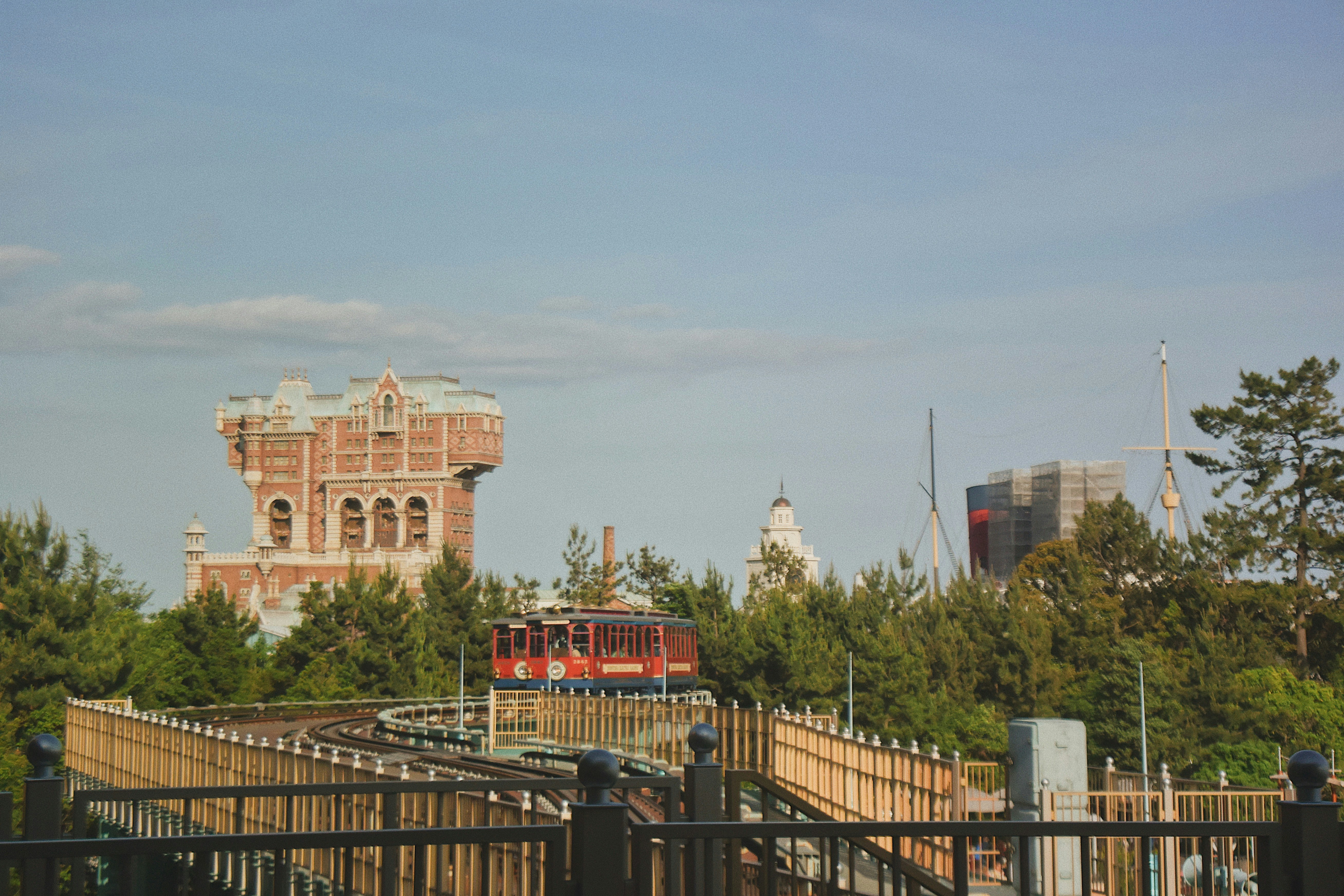 brown concrete building, Tokyo Disneysea