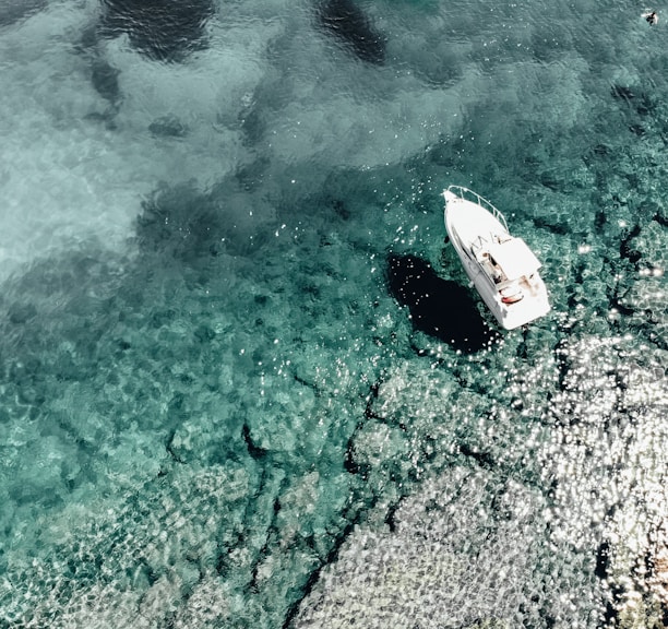 white boat photography