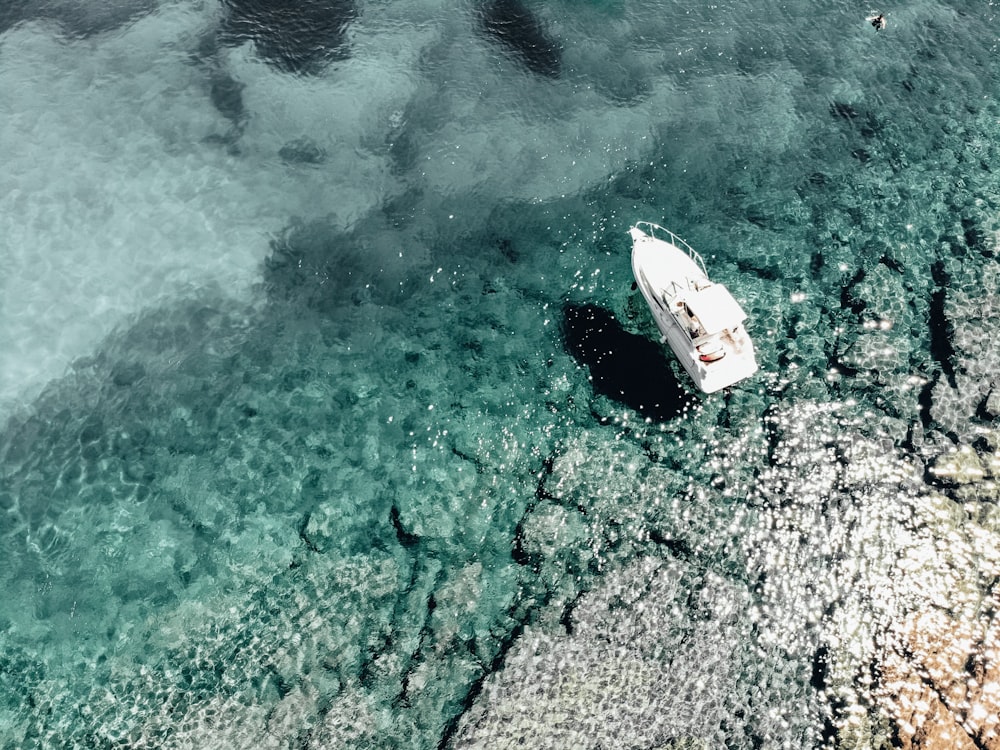 white boat photography