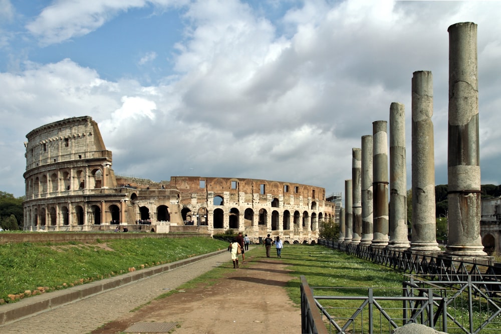 concrete Coliseum at daytime