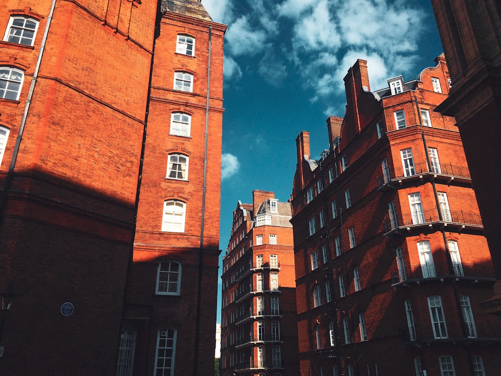 brown brick houses