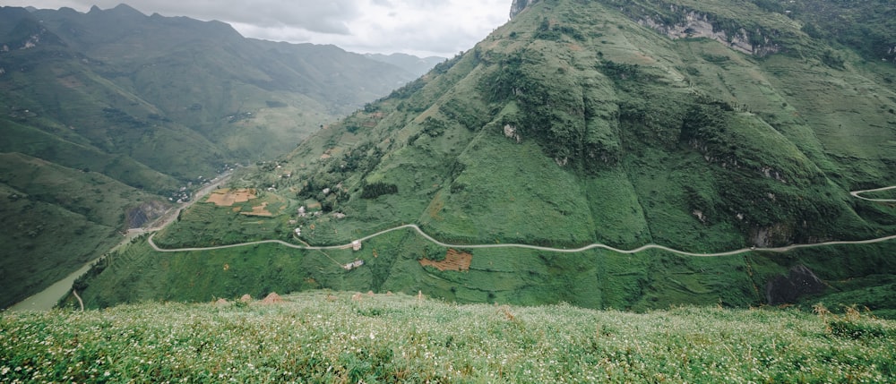 aerial photography of green field and mountain during daytime