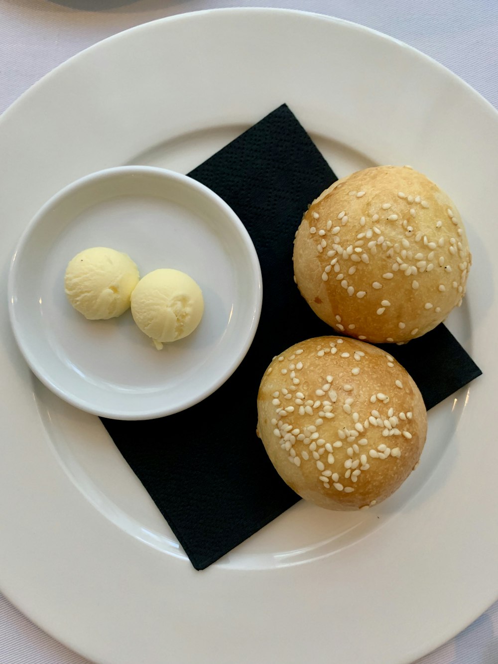 baked bread on white plat