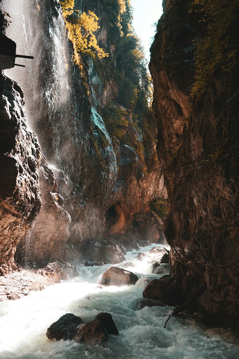 river cascading during daytime