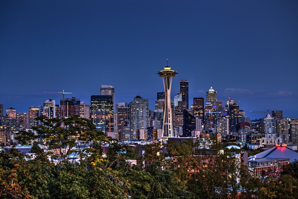 Aerial photography of Space Needle — Seattle, United States