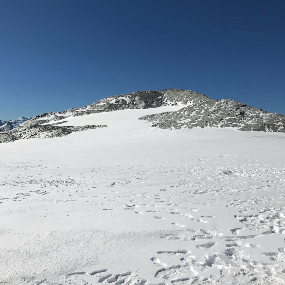 white and gray mountain under blue sky