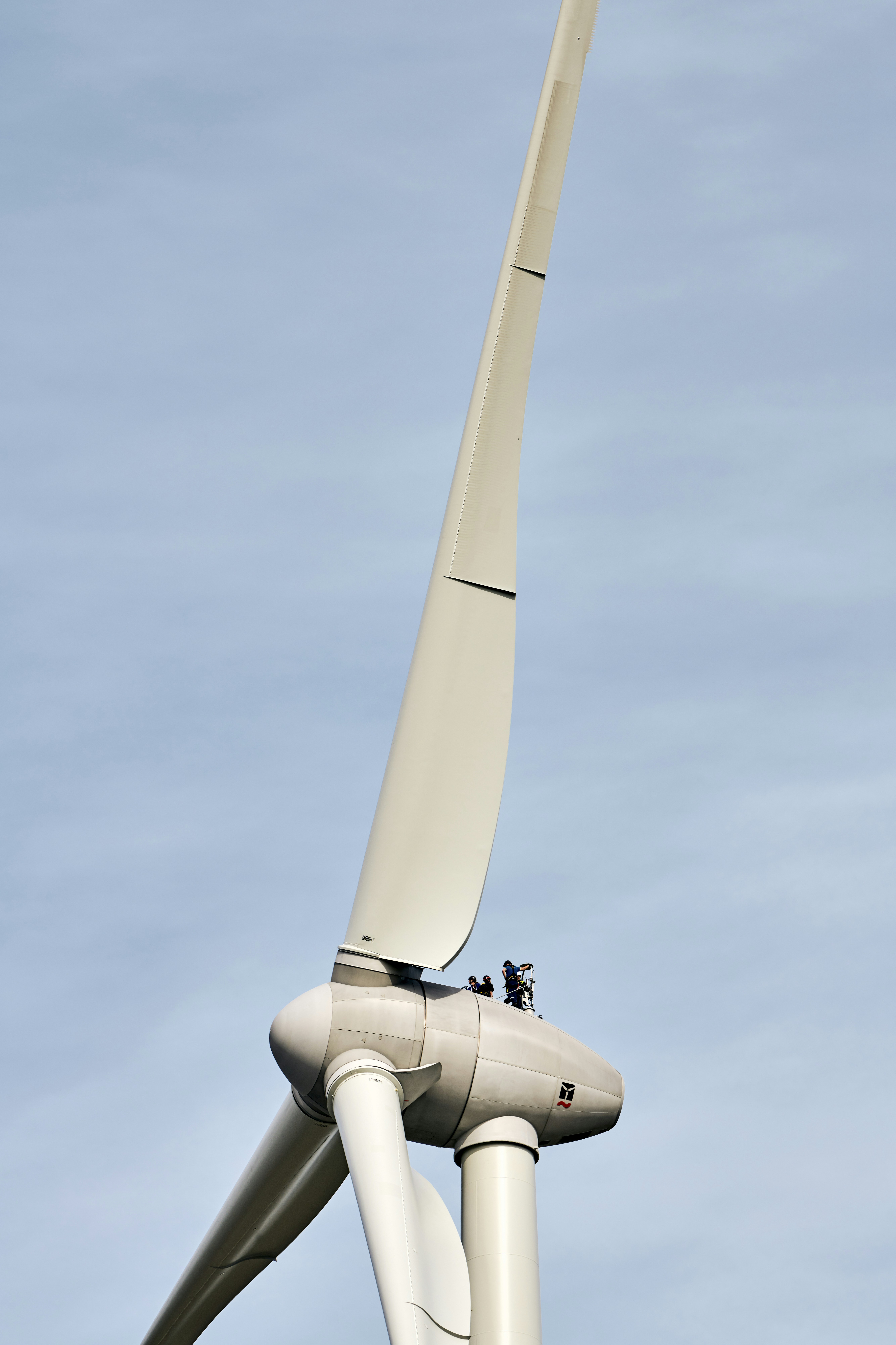 low angle of wind mill